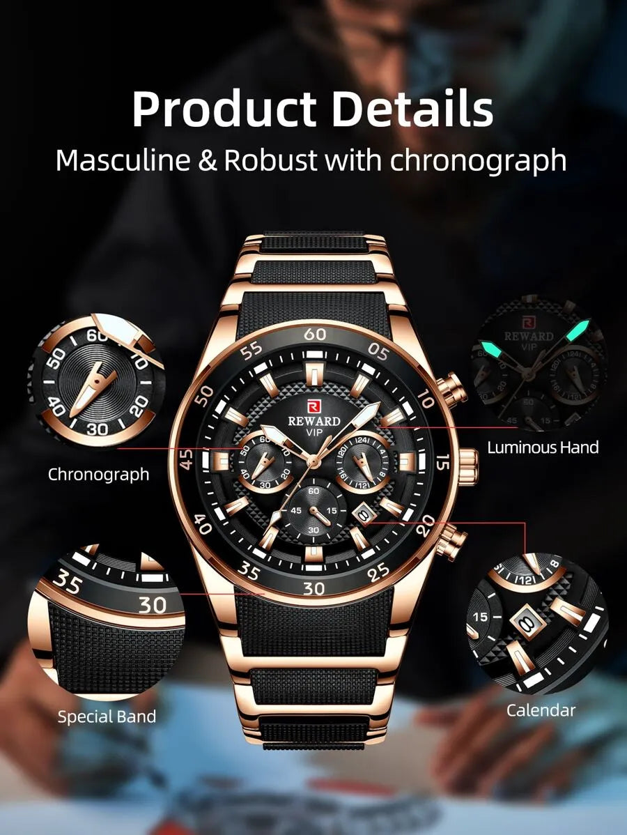 Reward VIP Men’s Luxury Sport Chronograph Watch – RD81011M